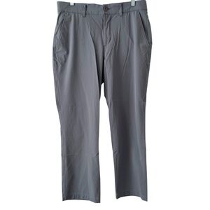 1764 Grey Trousers Performance Wear Pants Size 32x26 Hemmed Short